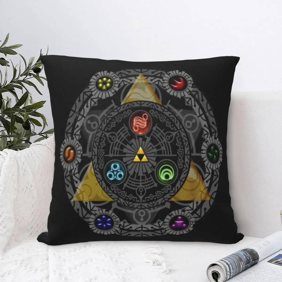 Retro Gaming Lounge - Pillow Cover Z-Zeldas Printed Cushion Cover