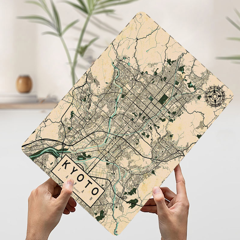 Kyoto City Map Japan Vintage P - Retro Gaming Kyoto recension och pris