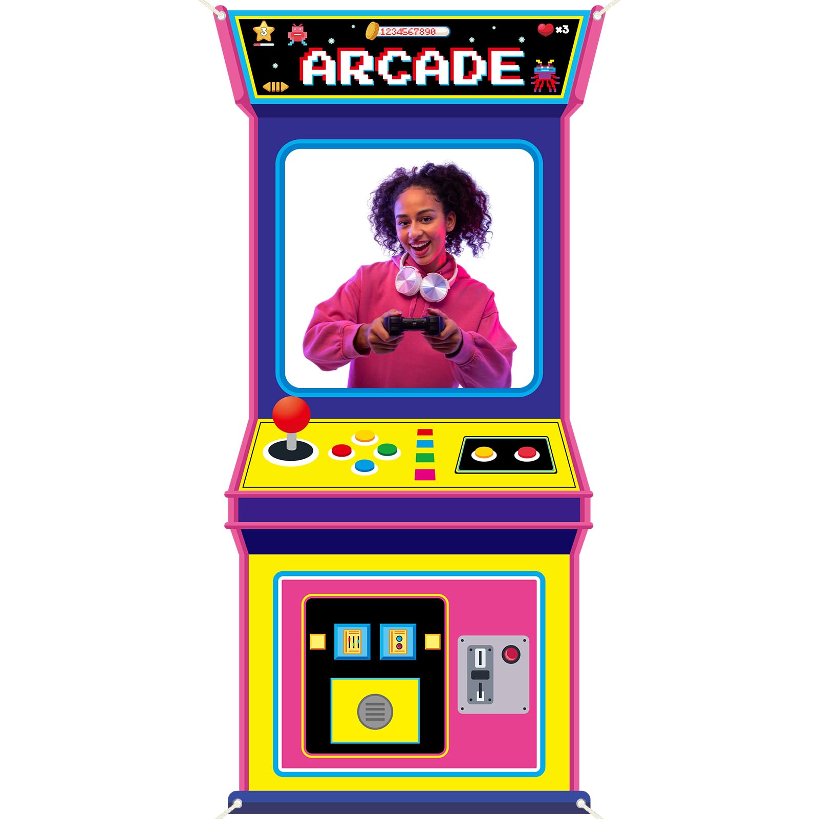Retro Video Gaming Fabric Arca - Background Retro Gaming recension och pris