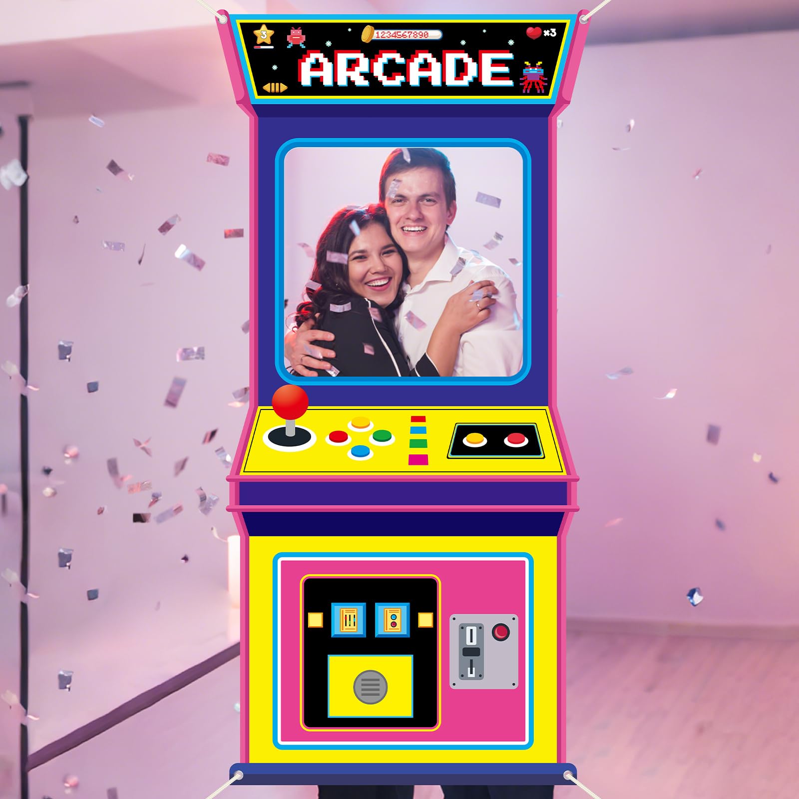 Retro Video Gaming Fabric Arca - Background Retro Gaming recension och pris