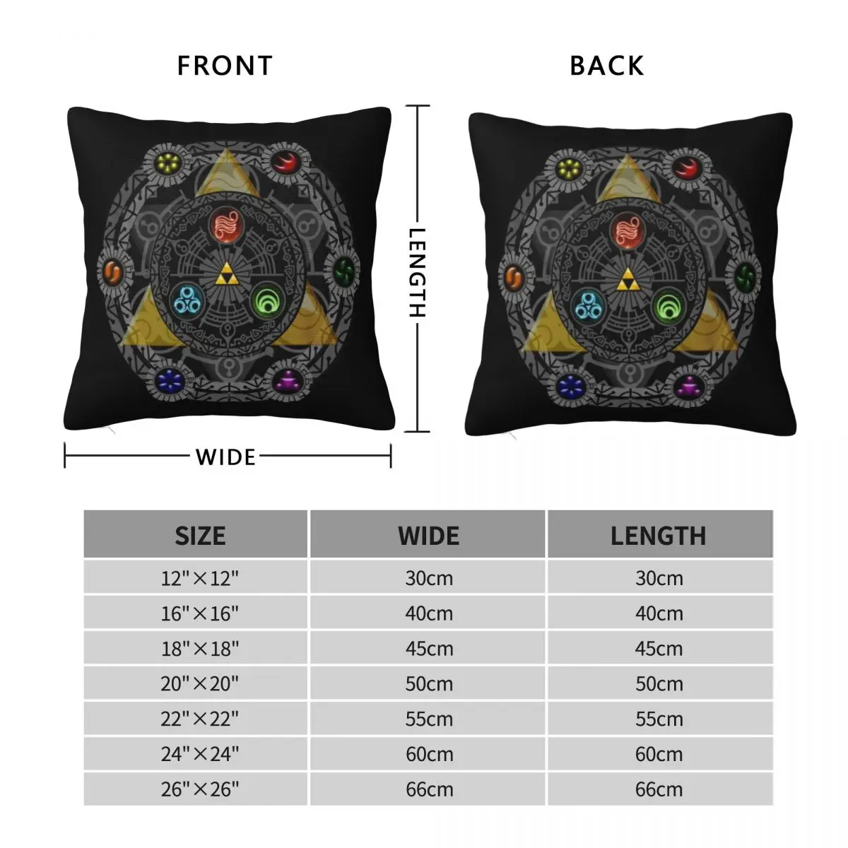 Pillow Cover Z-Zeldas Printed  - Retro Gaming Lounge recension och pris