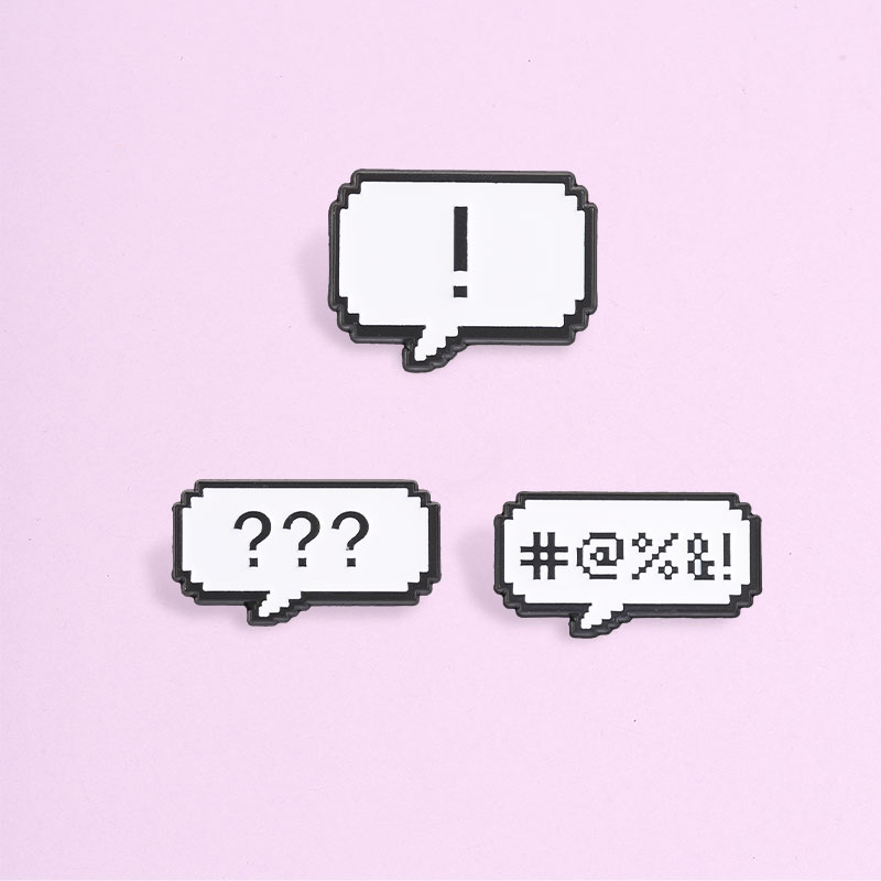 Retro Pixel Chat Bubble Enamel - Retro Gaming Meme recension och pris